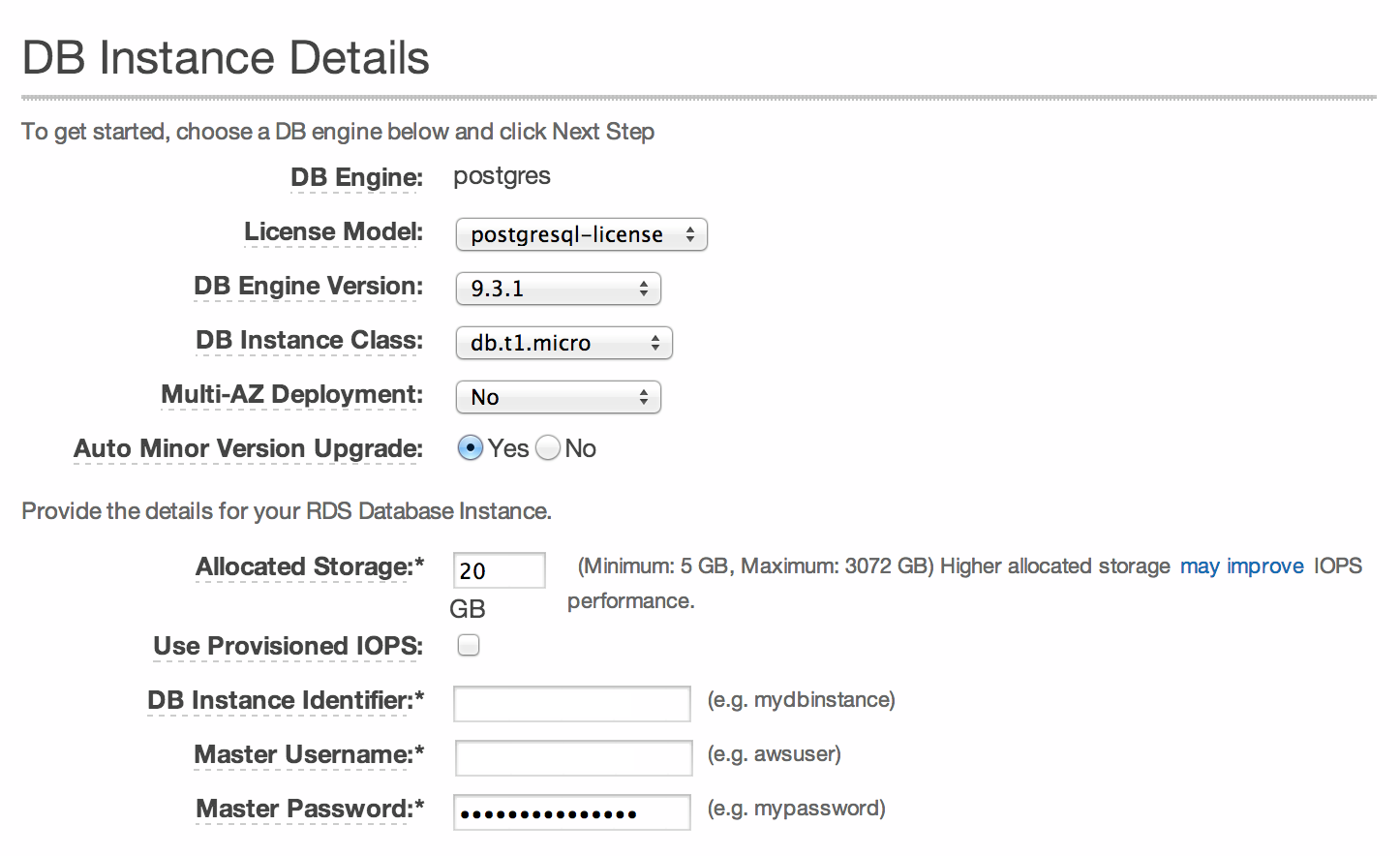 Select Postgres